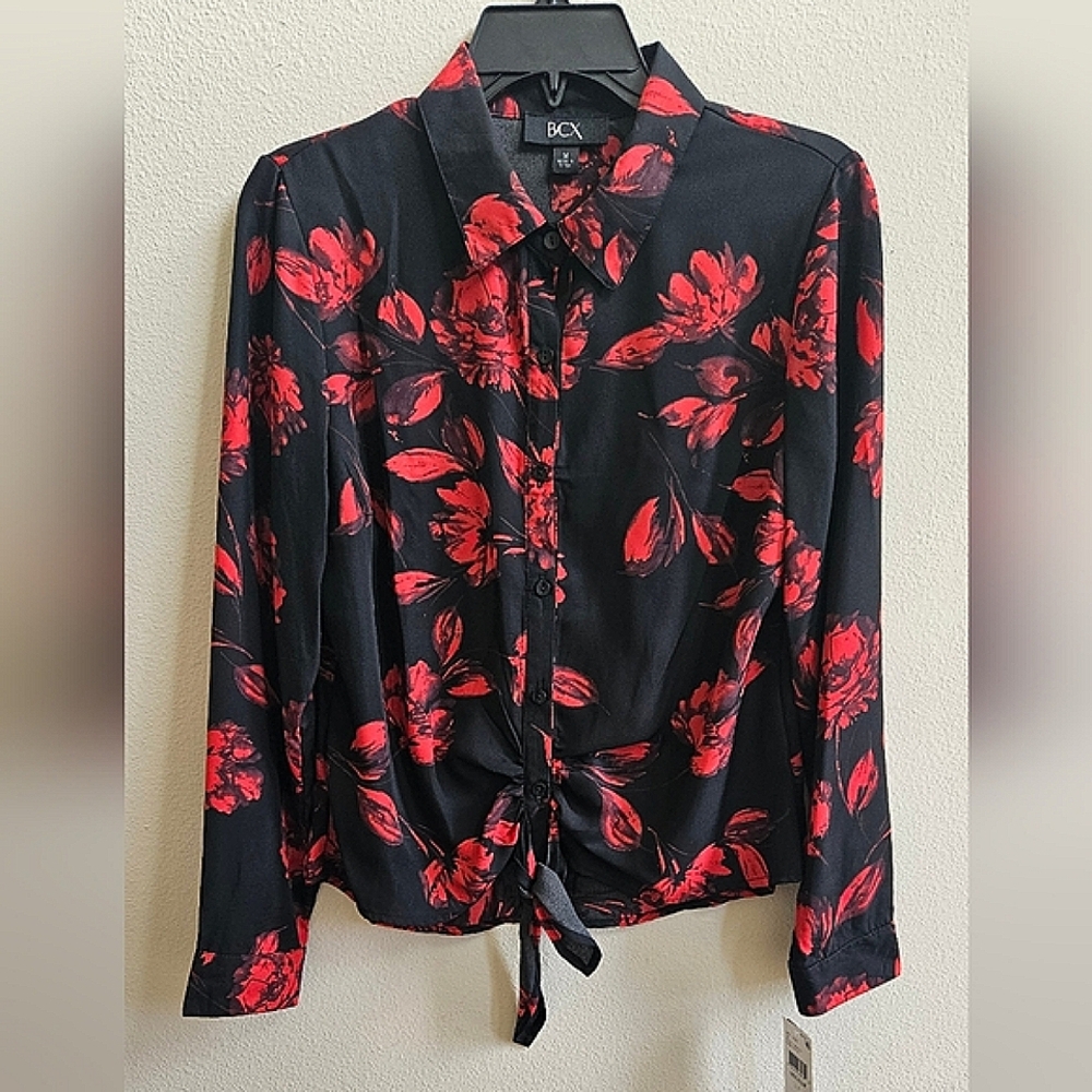 BCX Womens Floral Blouse New with tags